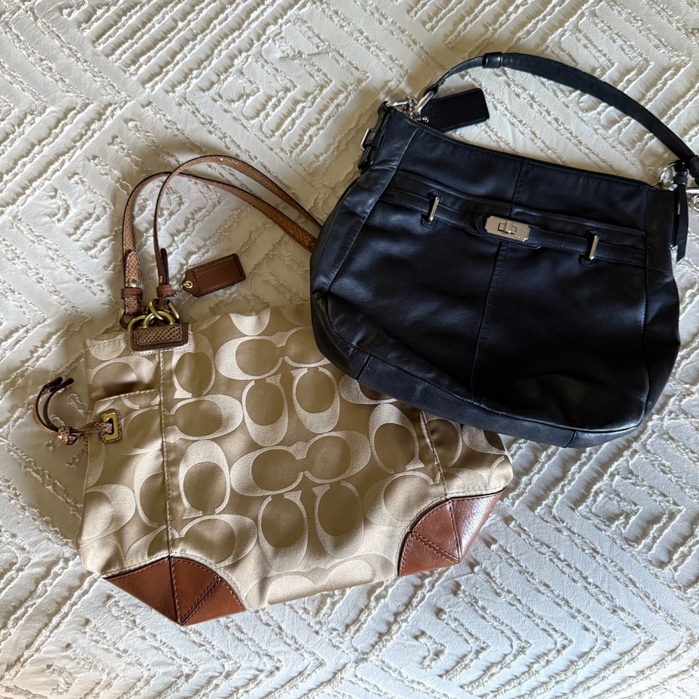 Lot of 2 Coach Satchel Bags